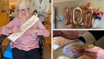 Cramlington community celebrate care home centenarian